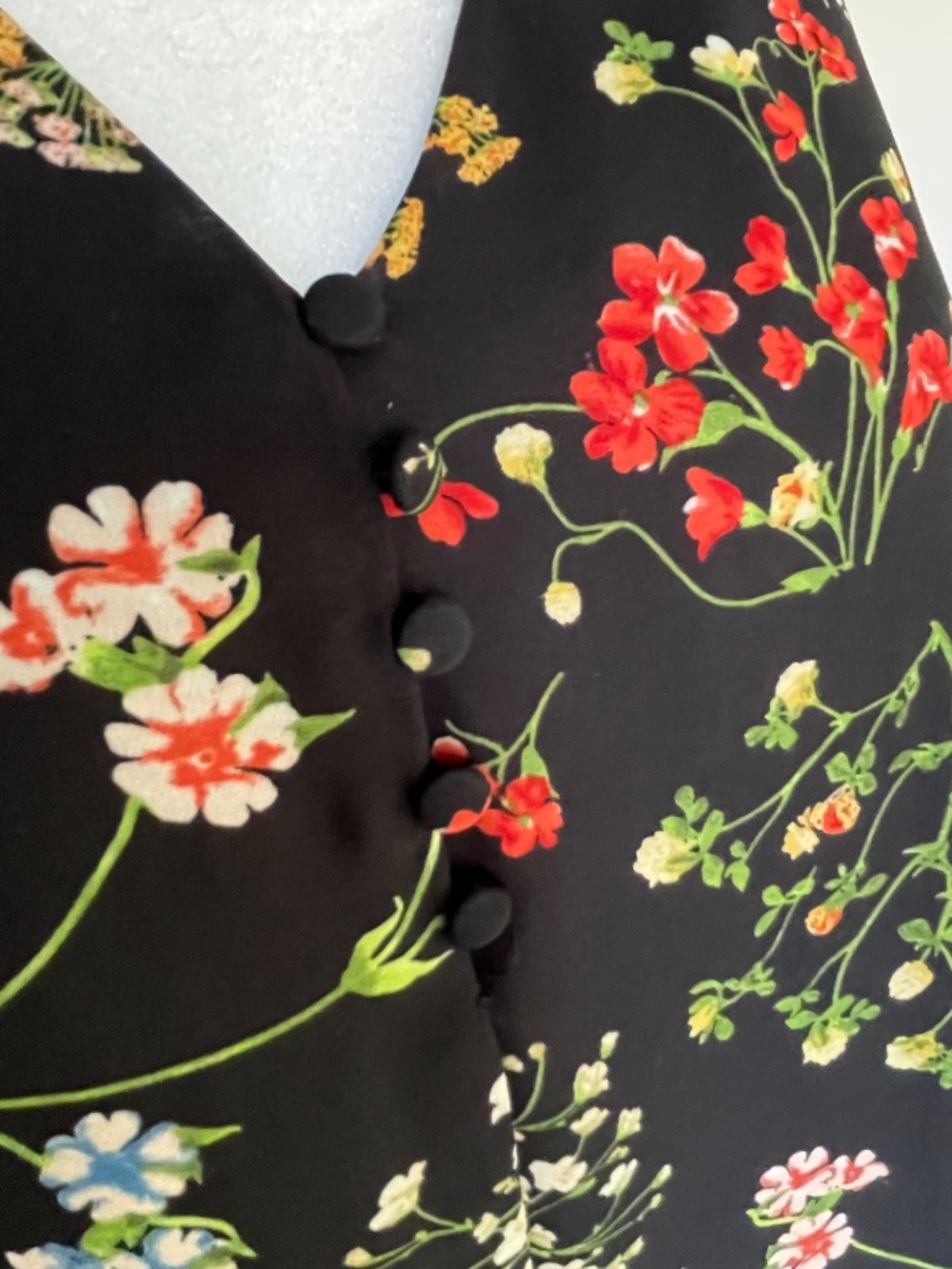 Dalia Floral Collar Tunic Dress: Cottagecore, Whimsigoth, Boho 10 - Picture 7 of 13